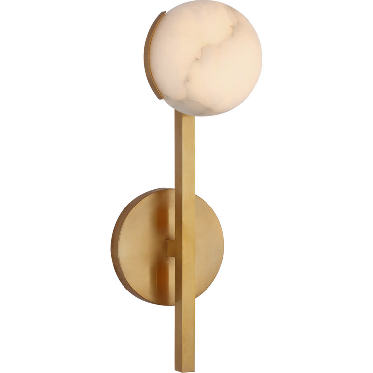 Pedra 13'' Antique-Burnished Brass LED Wall Sconce