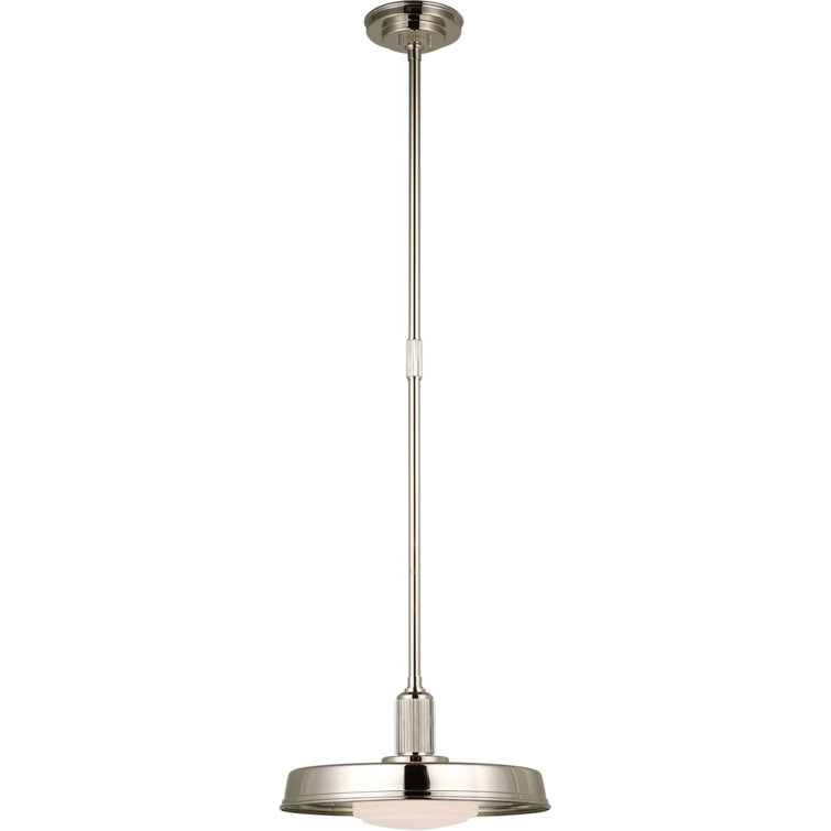Ruhlmann 14" Polished Nickel Minimalist Pendant Light