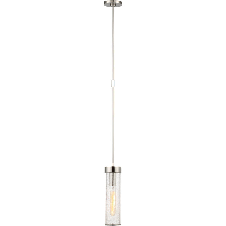 Liaison 12.75'' Polished Nickel LED Cylinder Pendant Light