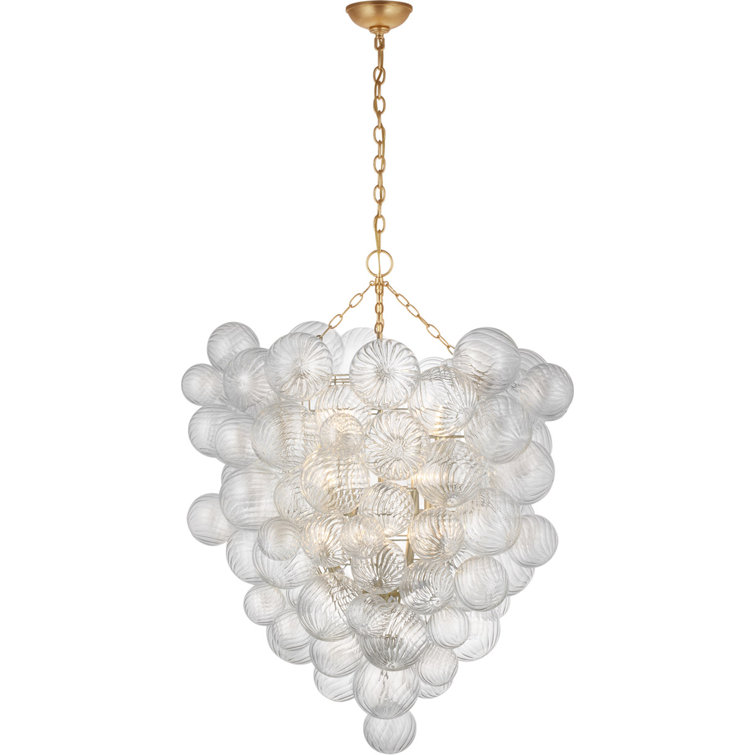 Grande Gild Crystal Glass 12-Light Chandelier