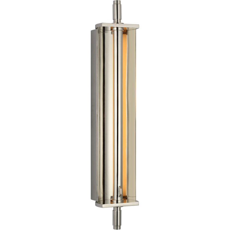 Polished Nickel 22" Dimmable Direct Wired Sconce