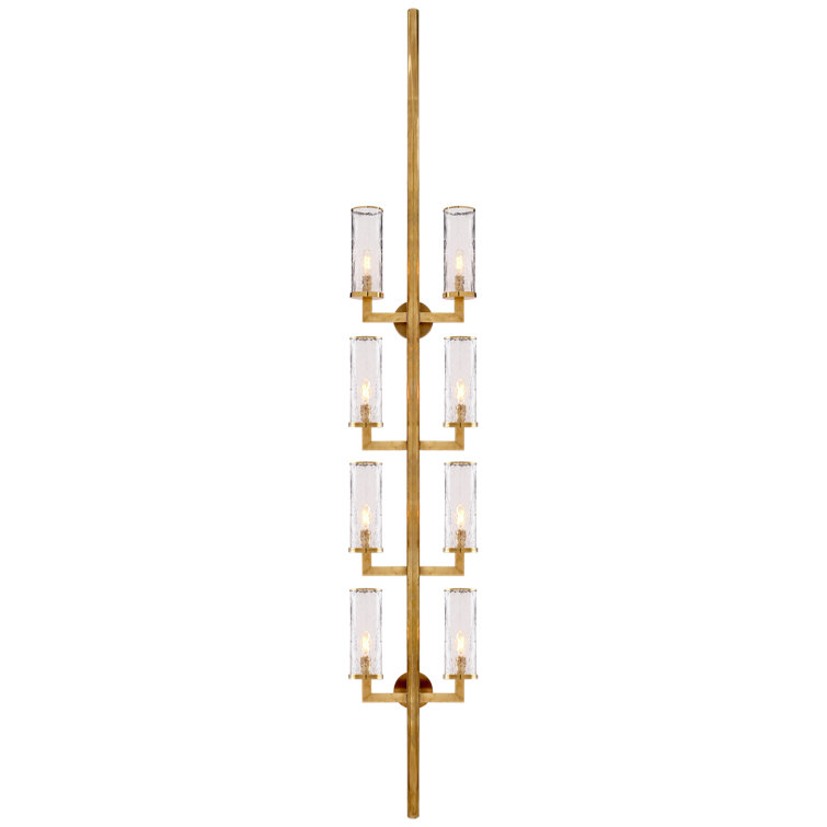 Liaison Statement 84'' Antique-Burnished Brass Dimmable Wall Sconce