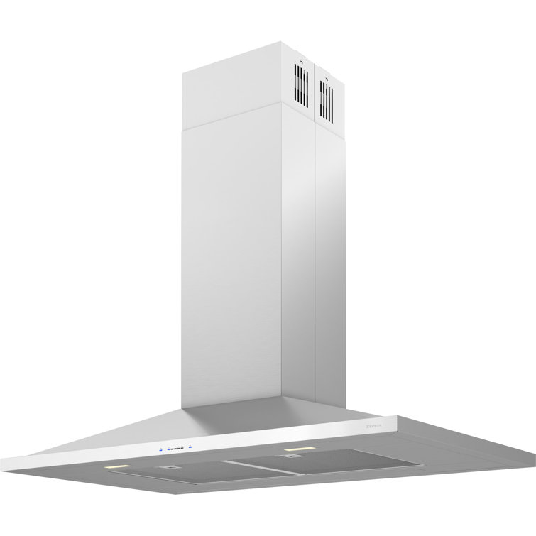 Anzio 36'' Stainless Steel Convertible Island Range Hood with LED Light