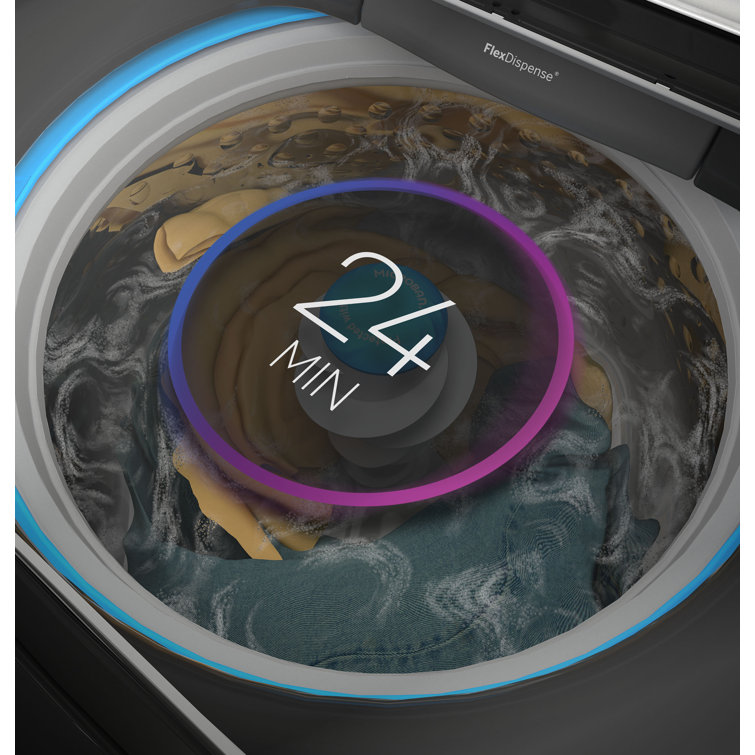 5 Cu. Ft. White Stainless Steel Smart Top Load Washer