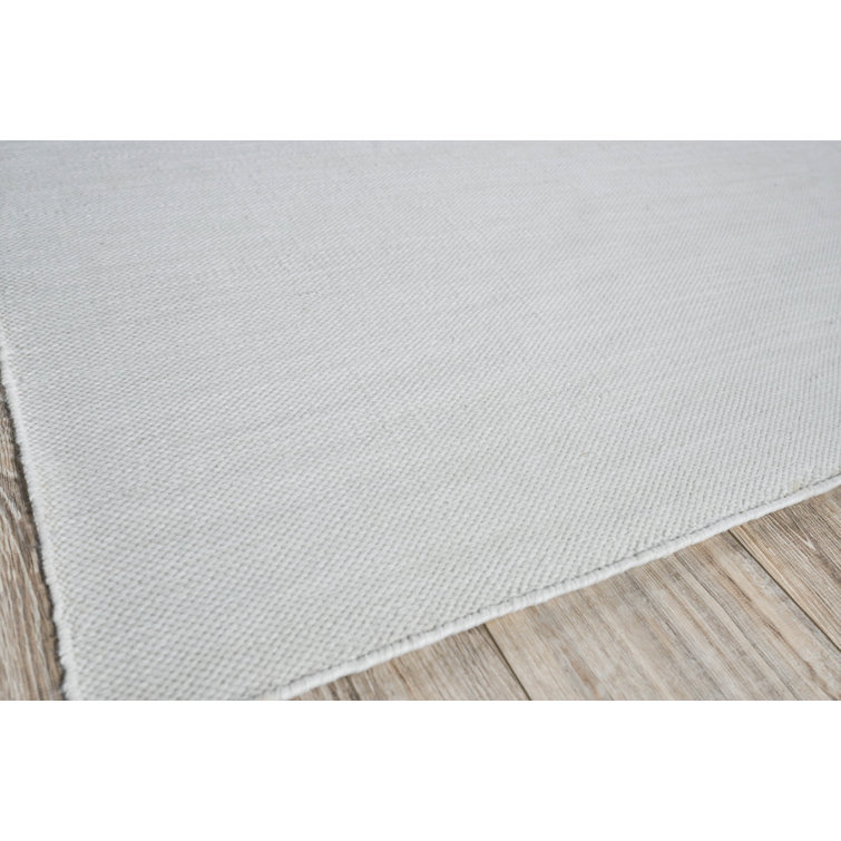 Ivory Handmade Flatweave Rectangular Area Rug 2' x 3'
