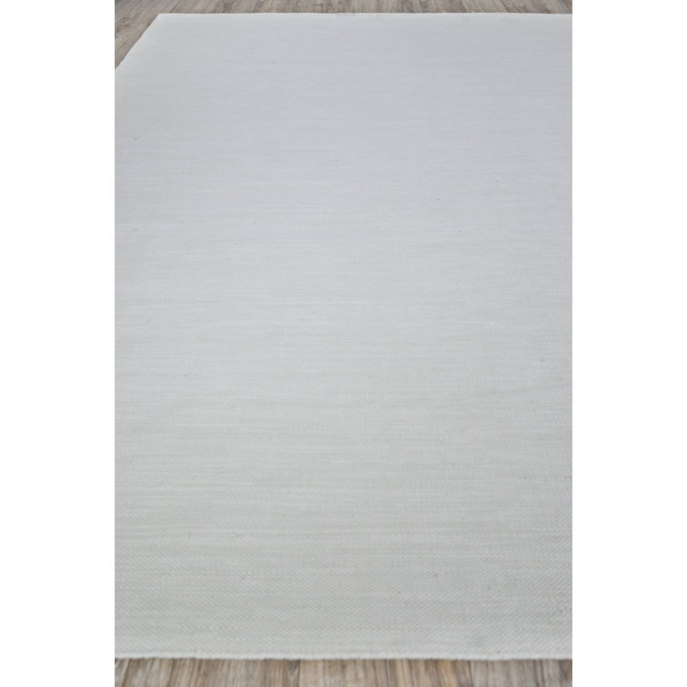 Ivory Handmade Flatweave Rectangular Area Rug 2' x 3'