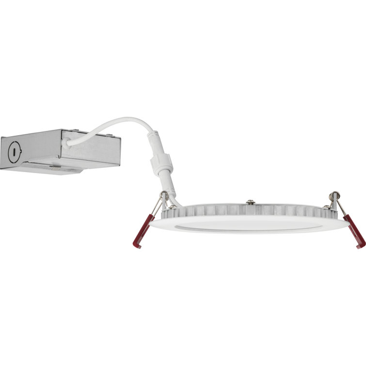 6-Inch White Aluminum LED Canless Recessed Lighting Kit
