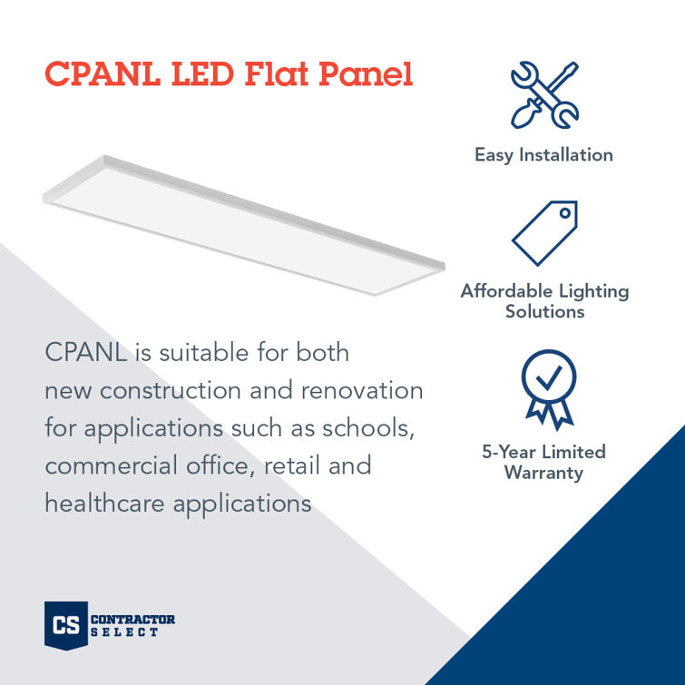 Sleek 47" White Aluminum LED Ceiling Panel with Dimmable Light