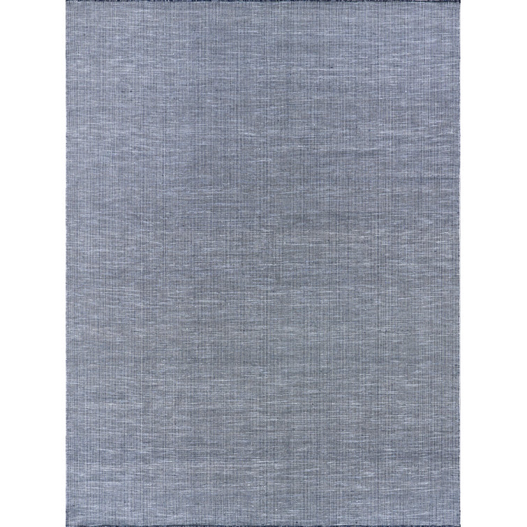 Lenzi Blue Flat Woven Handmade 9' x 12' Area Rug