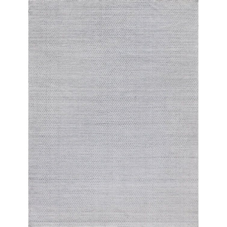 Gamma Silver Geometric Handmade Flat Woven Area Rug 4' x 6'