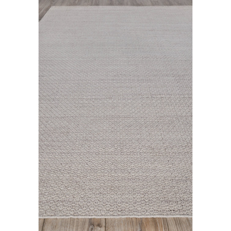 Gamma Handmade Beige Flatweave Geometric Area Rug