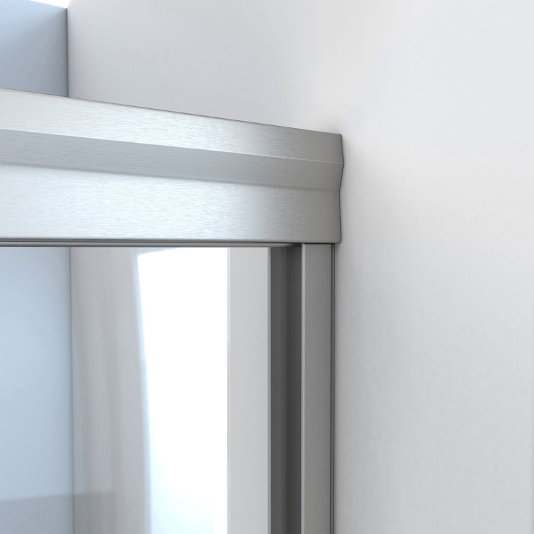 Alliance Pro 60" Brushed Nickel Semi-Frameless Sliding Shower Door