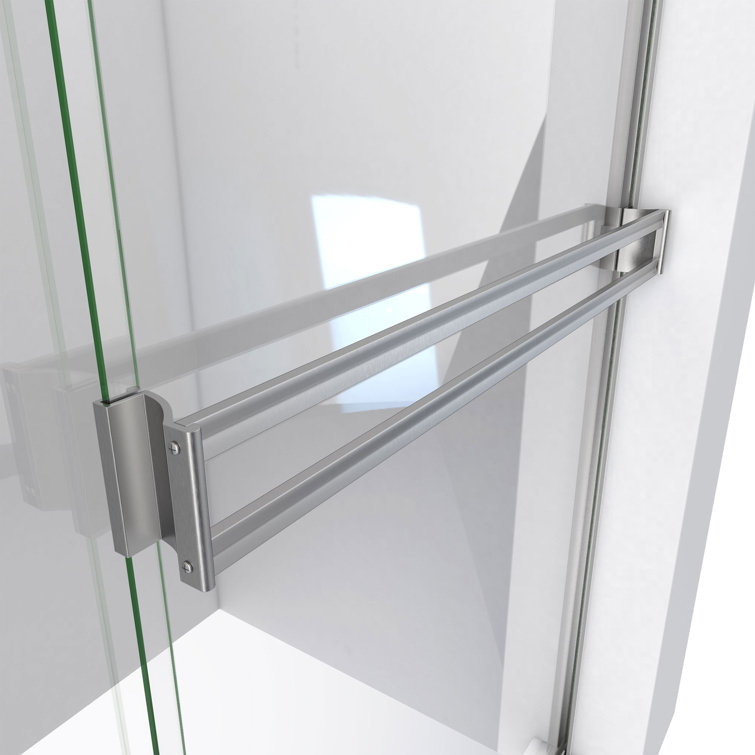 Alliance Pro 60" Brushed Nickel Semi-Frameless Sliding Shower Door