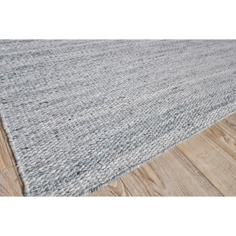 Gray Flat Woven Synthetic 8' x 10' Indoor/Outdoor Rug