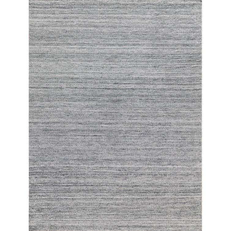 Gray Flat Woven Synthetic 8' x 10' Indoor/Outdoor Rug
