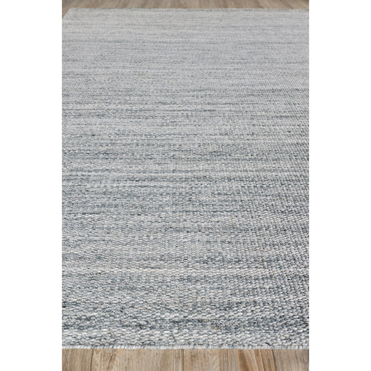 Gray Flat Woven Synthetic 8' x 10' Indoor/Outdoor Rug