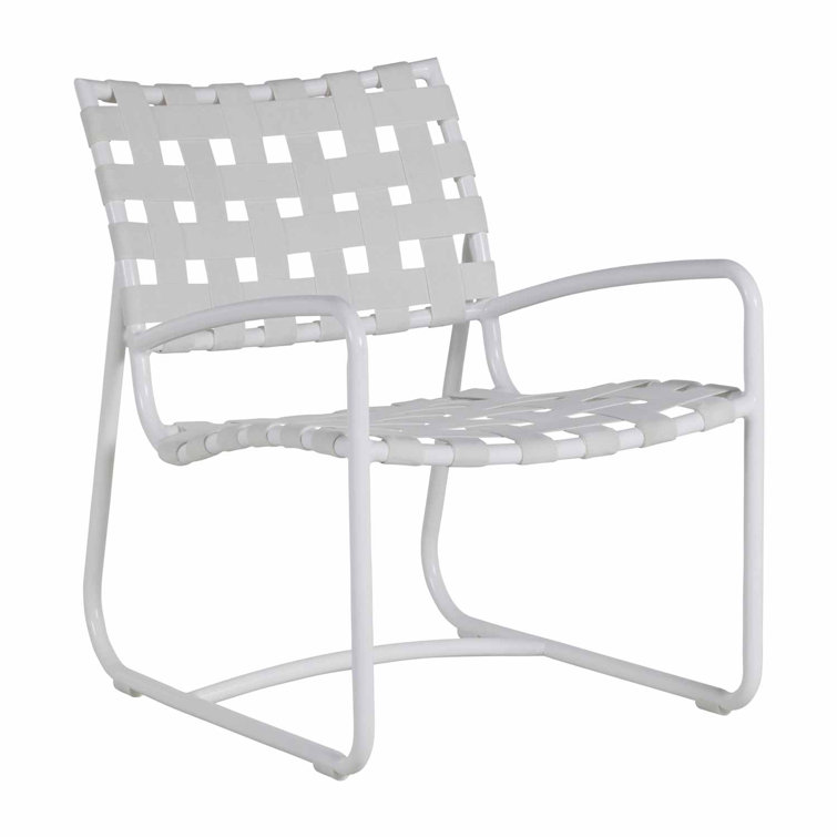 Chalk White Aluminum Weather Resistant Armchair