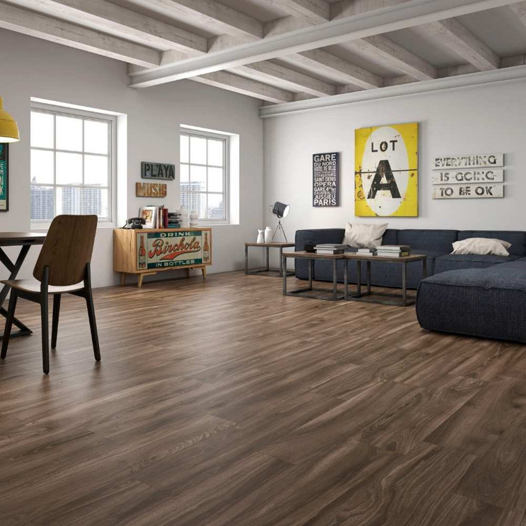 Daintree 8" x 48" Cerezo Brown Matte Porcelain Wood Look Tile