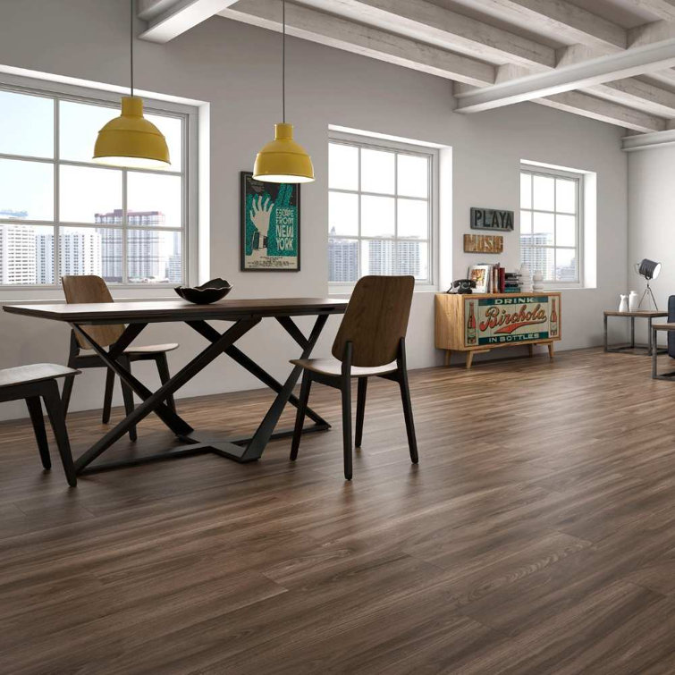 Daintree 8" x 48" Cerezo Brown Matte Porcelain Wood Look Tile