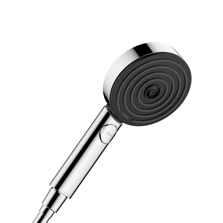 Chrome Adjustable Multi-head Handheld Shower with Pulse and Rain Modes