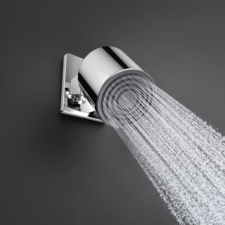 Chrome Modern Wall-Mounted Shower Arm