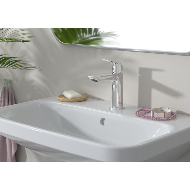 Transitional Brushed Nickel 7" Single-Hole Bathroom Faucet