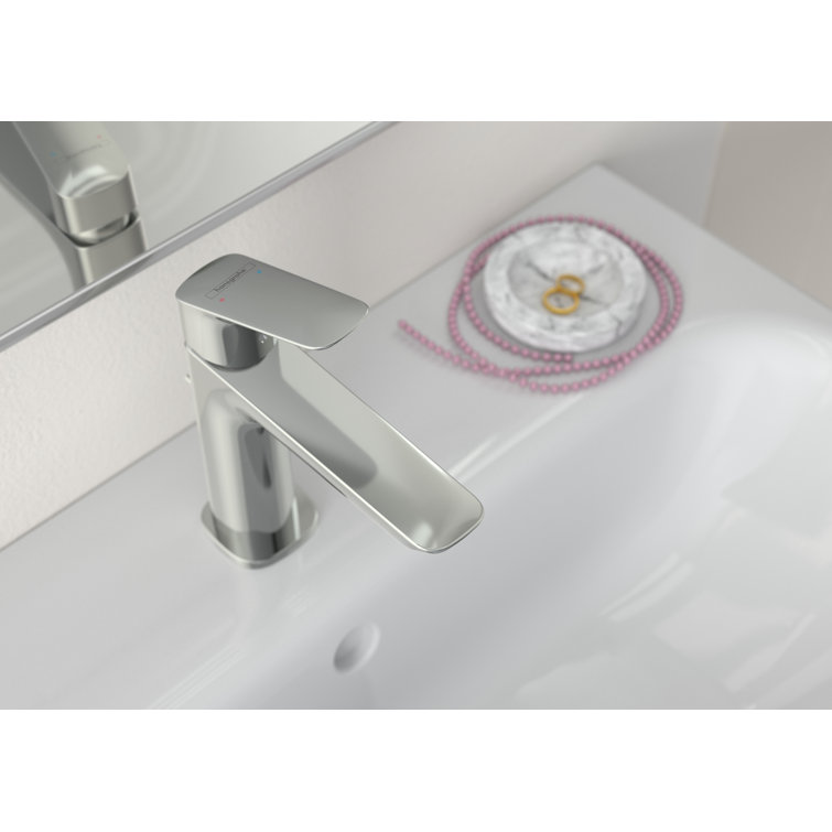 Transitional Brushed Nickel 7" Single-Hole Bathroom Faucet