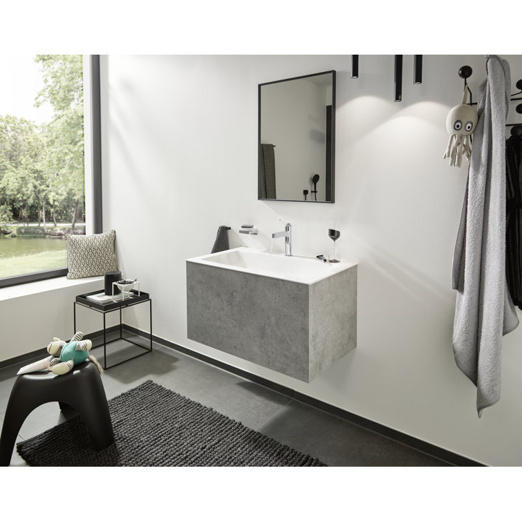 Modern Elegance Chrome Black Single-Hole Faucet with Ceramic Disc Valve