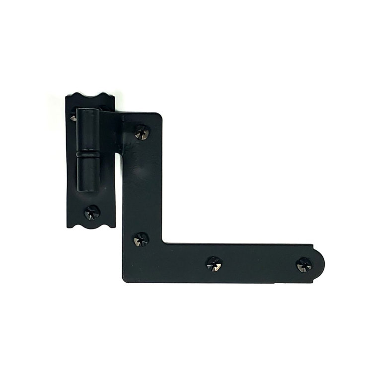 Black Heavy-Duty Steel New York Shutter Hinge Set