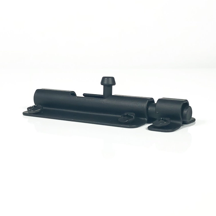 Black Iron Slide Barrel Bolt for Doors and Cabinets