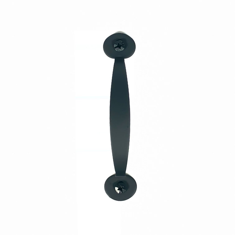 4.25" Black Iron Rustic Bar Pull with Mounting Hardware