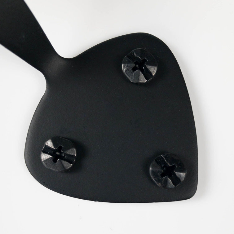 Acorn Matte Black Forged Iron Rim Latch Set