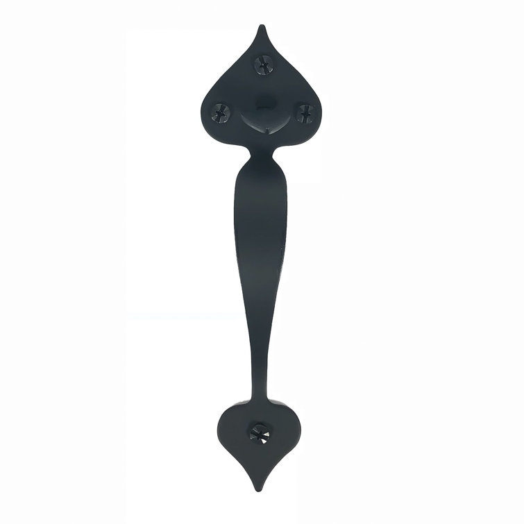 Black Matte Iron Heart Design Rim Latch Set