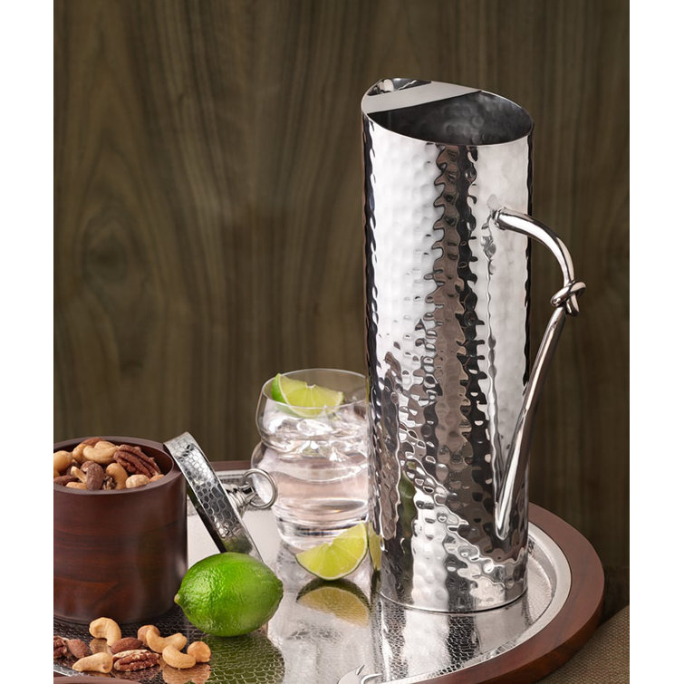 Helyx 70oz Stainless Steel Hammered Water Pitcher