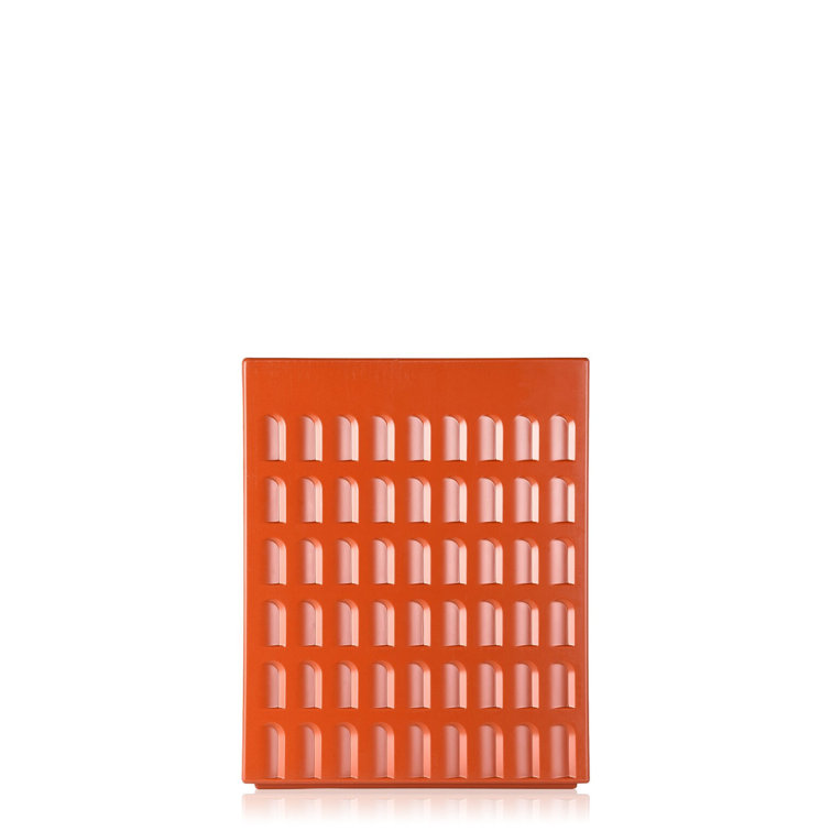 Earth Red Plastic Indoor/Outdoor Stool and Side Table