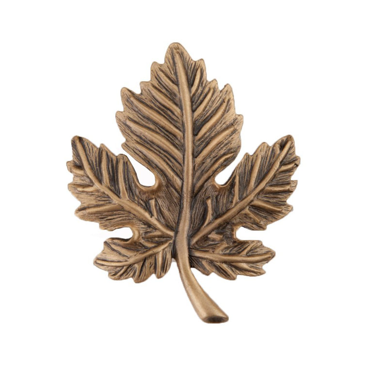 Museum Gold Leaf Pewter Cabinet Knob with Mounting Hardware