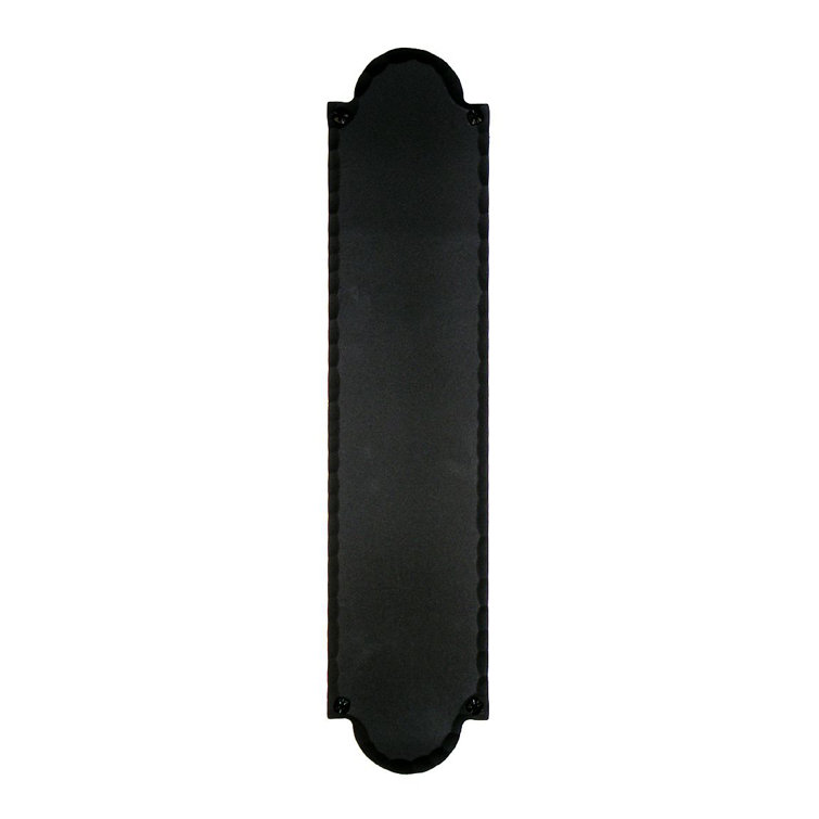Matte Black Iron Art Exterior Push Plate