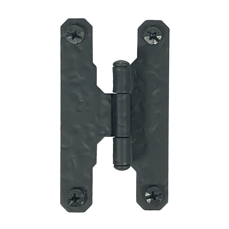 Black Iron 3" Offset Cabinet Hinge Pair
