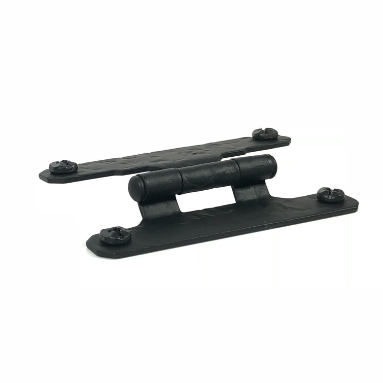 Black Iron 3" Offset Cabinet Hinge Pair