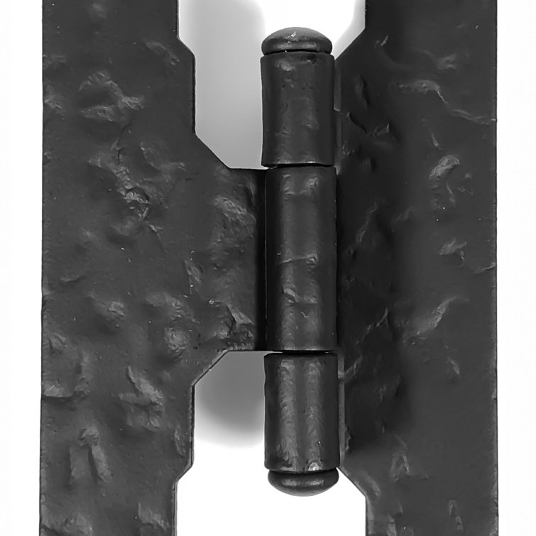 Black Iron 3" Offset Cabinet Hinge Pair