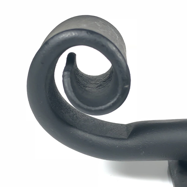 Matte Black Forged Iron Surface Bolt for Gates and Cabinets
