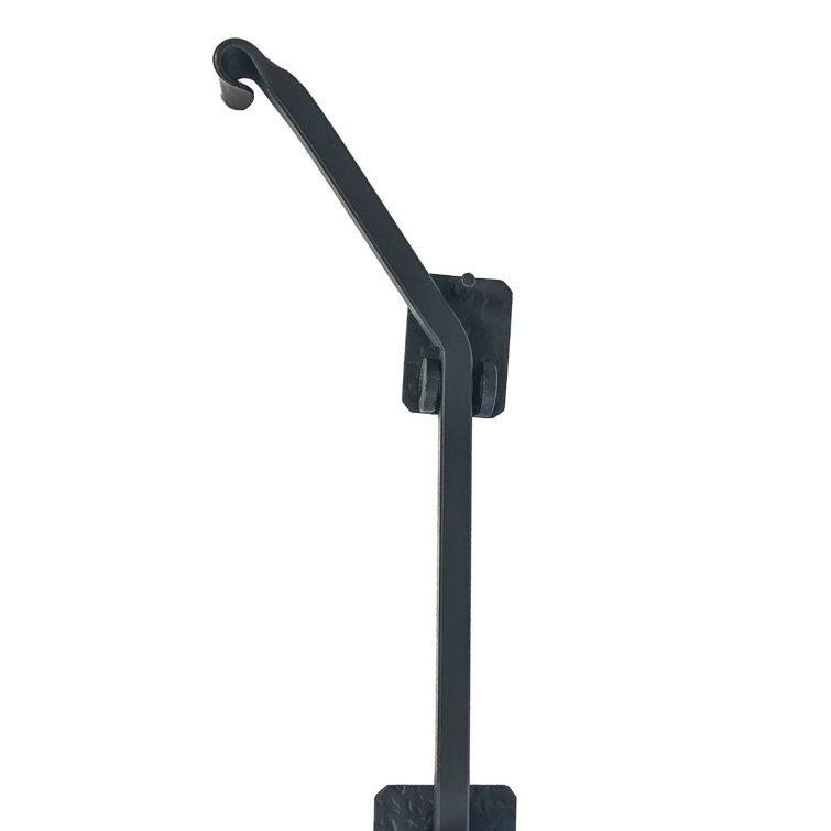 18" Matte Black Iron Gate Cane Bolt