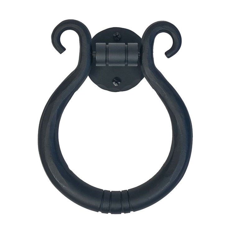 Black Iron Rustic Tuscan Door Knocker