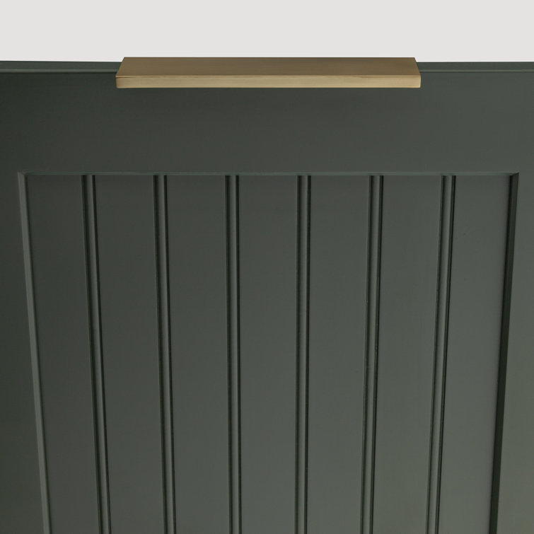 Ethan 4" Brushed Brass Finger Pull with Mounting Hardware