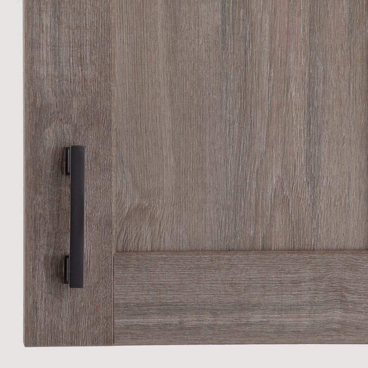 High Desert Matte Black Rectangular Bar Pull with Mounting Hardware