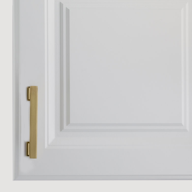 High Desert Satin Brass Rectangular Bar Pull with Mounting Hardware