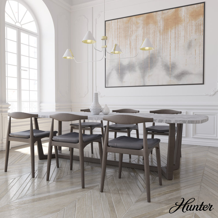 Matte White Mid-Century Inspired 4-Light Geometric Chandelier