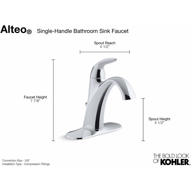 Elegance Polished Chrome Single-Lever Bathroom Faucet