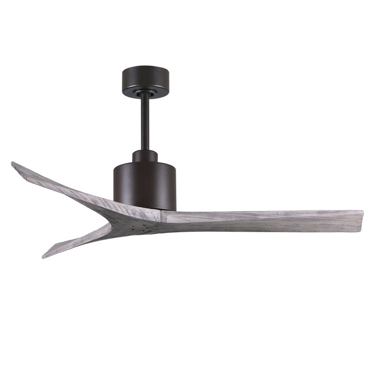 Mollywood 42'' Textured Bronze Ceiling Fan with Matte Black Blades