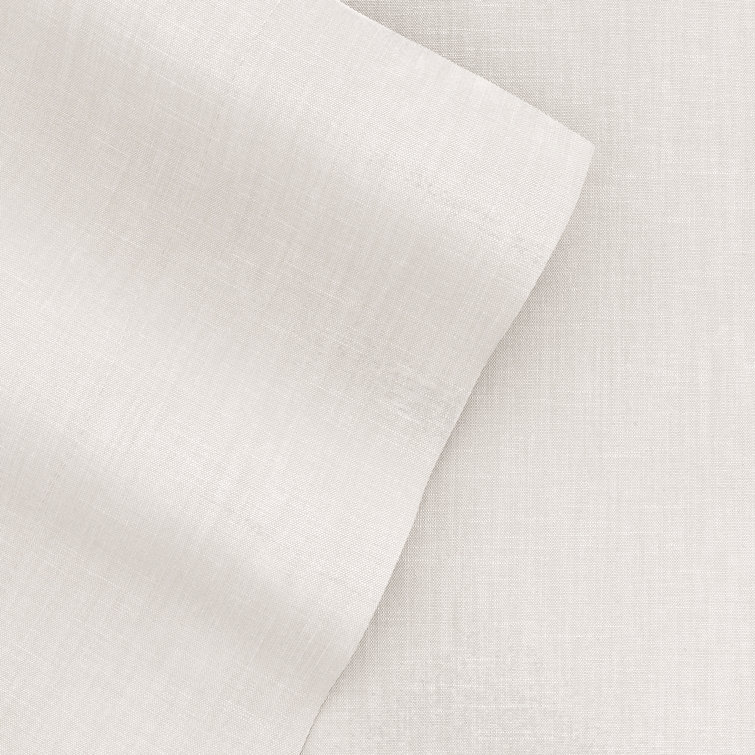 Full Natural Bamboo Linen Blend 4-Piece Sheet Set